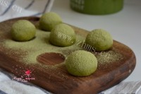 美味的日式抹茶奶油球做法图解15)