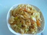 家常菜西红柿炒甘蓝