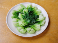 家常菜白灼小棠菜做法图解4)