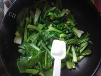 素菜蒜泥炒青菜做法图解5)