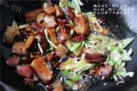 家常菜萝卜干炒腊肉做法图解6)