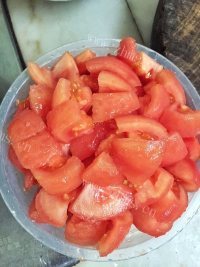 美味的茄汁肉酱乌冬做法图解3)