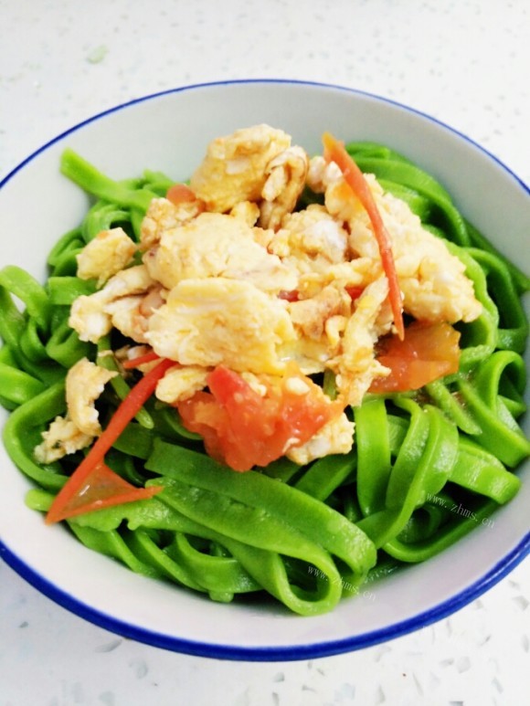 DIY菠菜面