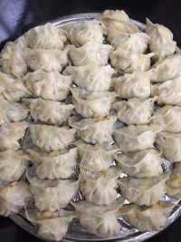 好吃的芋头玉米饺子做法图解4)