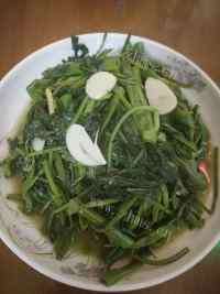 家常菜清炒空心菜