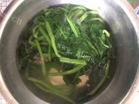 美味的菠菜鸡蛋酱做法图解9)