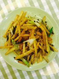 好吃的干煸土豆丝做法图解5)