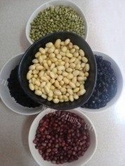 美味的五色养颜粥做法图解1)