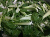 油菜炒肉自制做法图解1)
