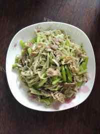 美味的蒜苔羊肉炒面做法图解18)