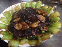 家常菜香菇扒油菜