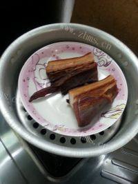 家常菜笋干炒腊肉做法图解3)