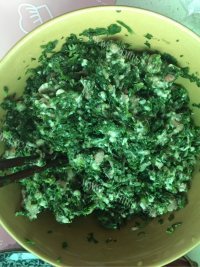 口感不错的荠菜鲜肉饺子做法图解4)