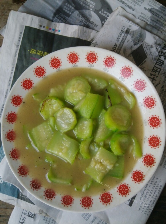 珍馐美味的清炒丝瓜