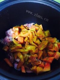 美味的木瓜土豆咖喱鸡做法图解6)