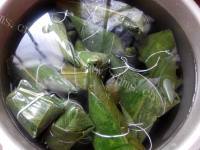 美味红豆花生粽子做法图解10)