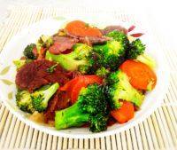 家常菜西兰花炒牛肉