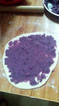 一个人的紫薯饼做法图解5)