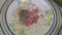 家常菜油豆腐镶肉做法图解3)
