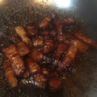 自制马蹄红烧肉做法图解3)