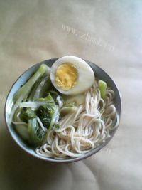 简单版青菜鸡蛋面