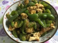 DIY青椒炒鸡蛋做法图解14)