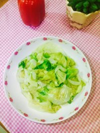 家常菜清炒生菜做法图解7)