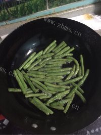 家常菜榄菜肉末四季豆做法图解2)