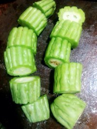 家常菜酿苦瓜做法图解1)