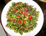诱人的榄菜肉末四季豆