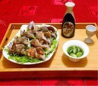 美味的白灼海螺