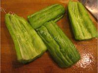 绿色食物之苦瓜炒蛋做法图解3)
