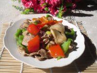 家常菜杏鲍菇炒肉
