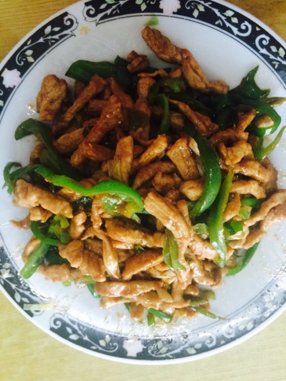 色香味俱全的青椒肉丝