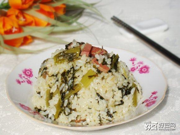 莴笋叶菜饭