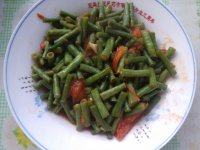 家常菜豆角炒西红柿