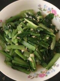 美味的蒜香青菜做法图解10)