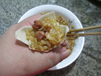 美味的腊鸡腿糯米烧卖做法图解6)