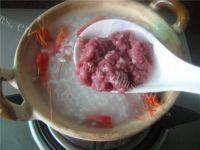 虾脯肉末粥做法图解6)