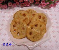 家常菜椒盐藕夹