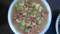 家常菜丝瓜炒肉丝