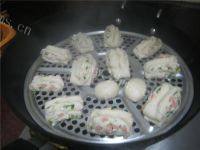 自己做的火腿葱香花卷做法图解14)