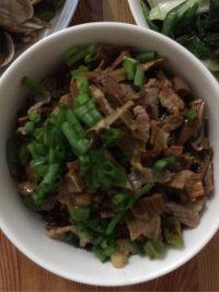 家常菜笋干炒肉
