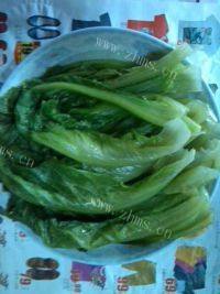 清淡口味耗油生菜做法图解4)
