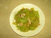 家常菜青笋肉片