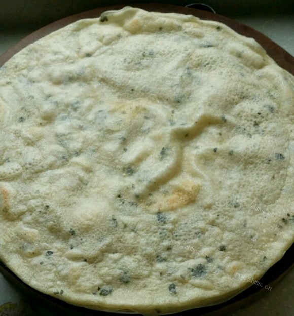 热腾腾的香菜饼