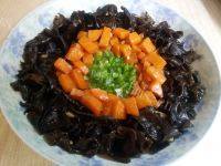 家常菜木耳炒胡萝卜
