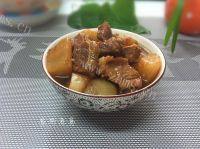 家常菜牛腩炖萝卜做法图解15)