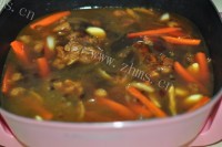 美味的胡萝卜羊肉烩饭做法图解7)