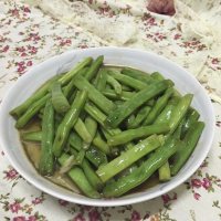 家常菜清炒四季豆